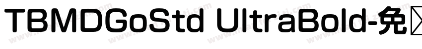 TBMDGoStd UltraBold字体转换